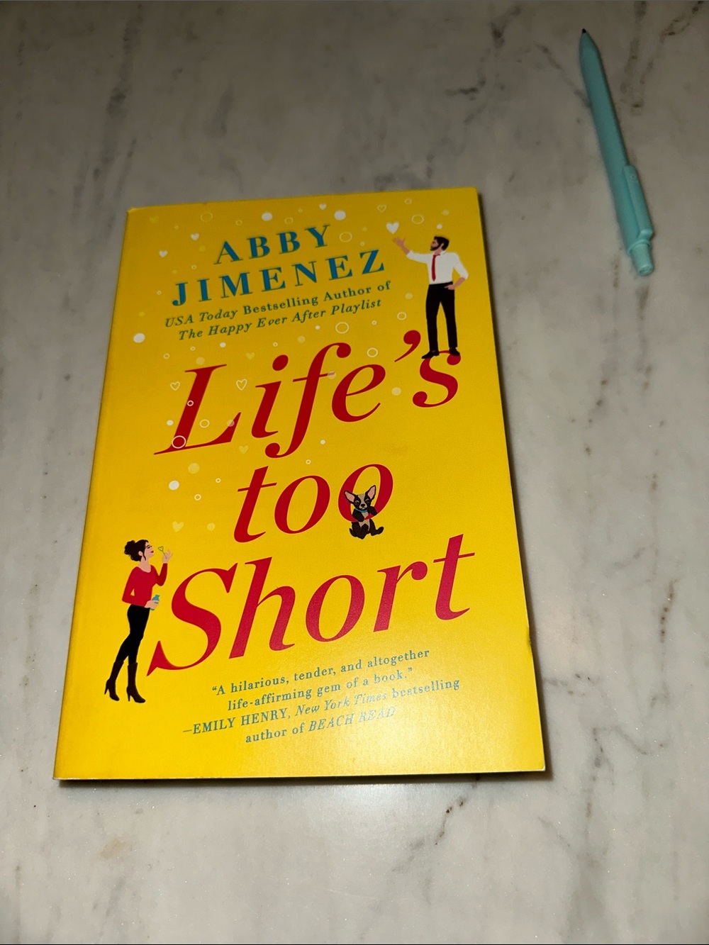 Brand new Paper back- Life’s too short by Abby Jimenez